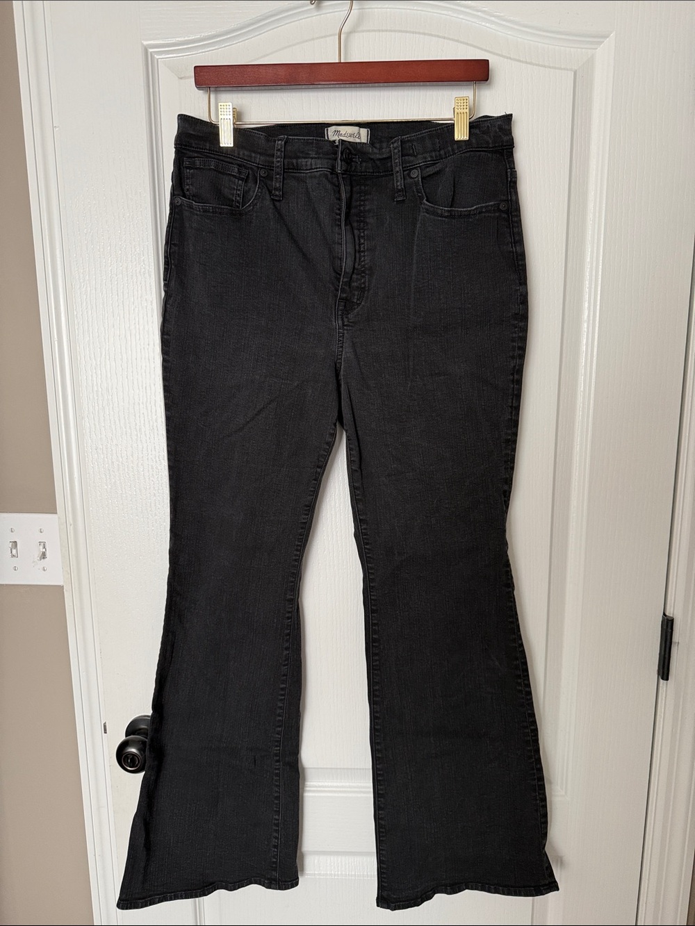 Madewell Black Flare Jeans